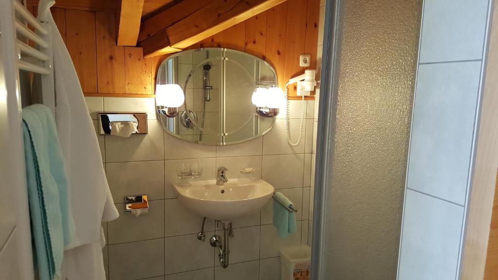 Koupelna v ubytování Hotel Ehrenreich