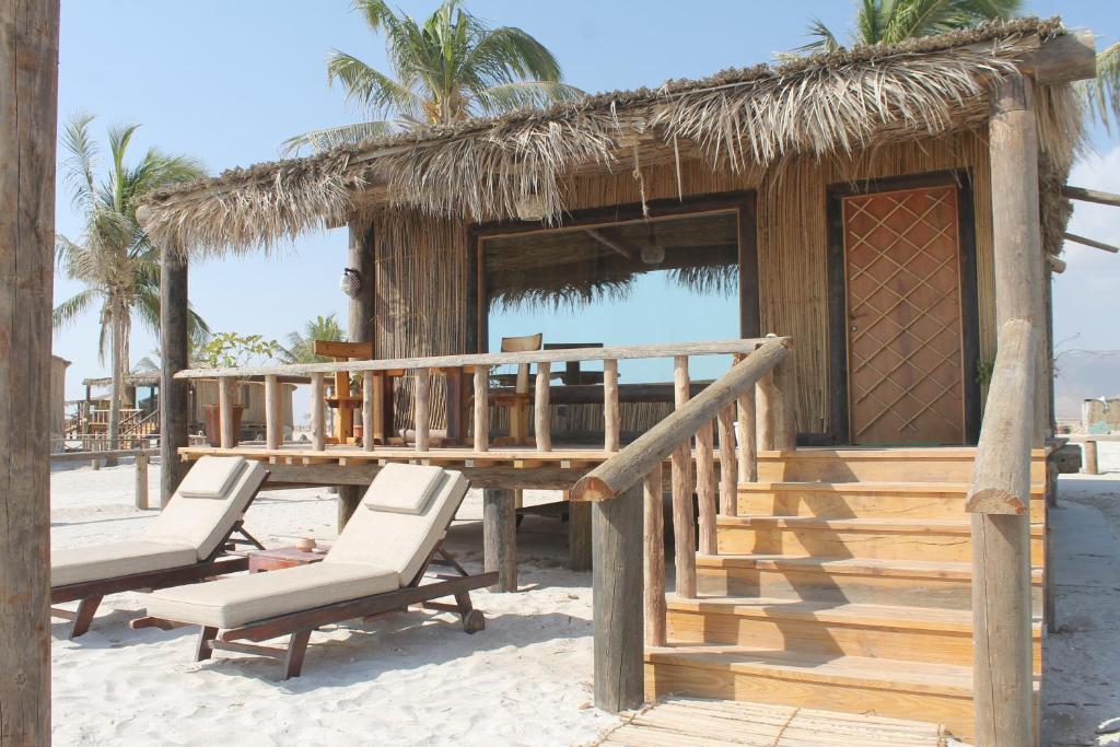 Balkón nebo terasa v ubytování Souly Ecolodge Salalah