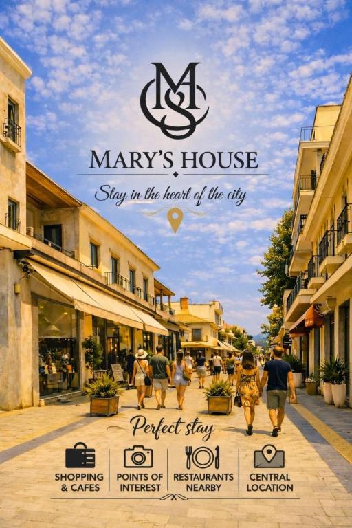 a sign for a happy housestay in the hawk of the city at MARY'S HOUSE The lux terrace in Tripoli