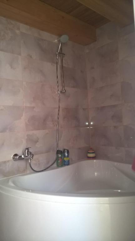 Koupelna v ubytování Pongrácz Apartman
