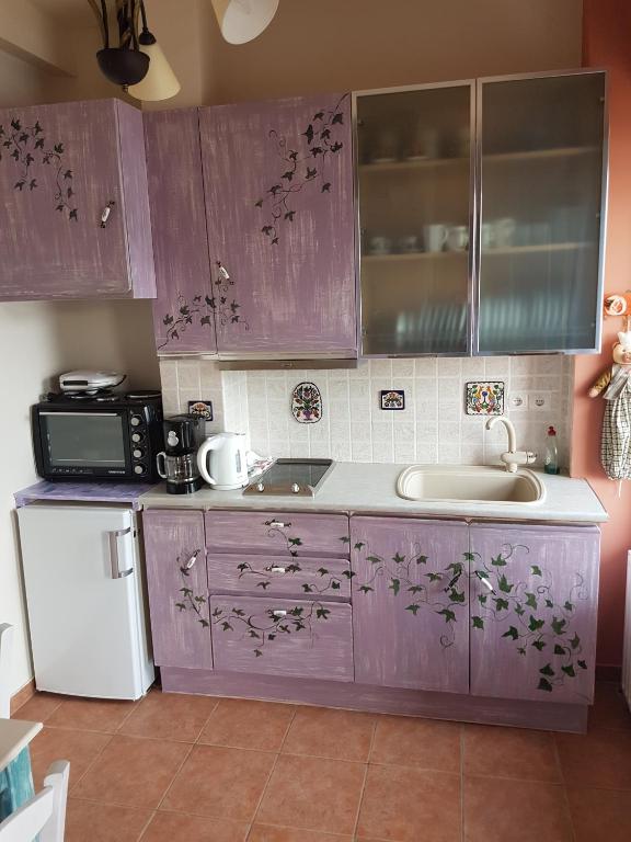 Kuchyň nebo kuchyňský kout v ubytování Levantes Houses