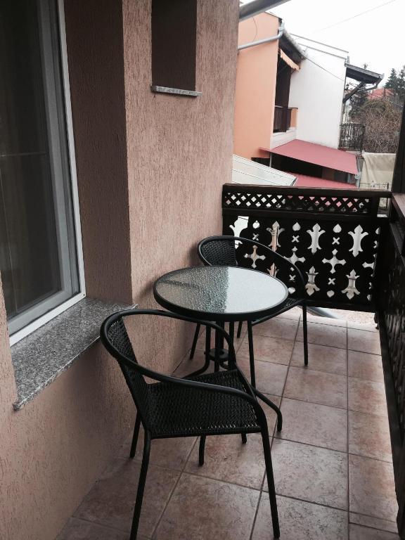 Balkón nebo terasa v ubytování Apartman Edit