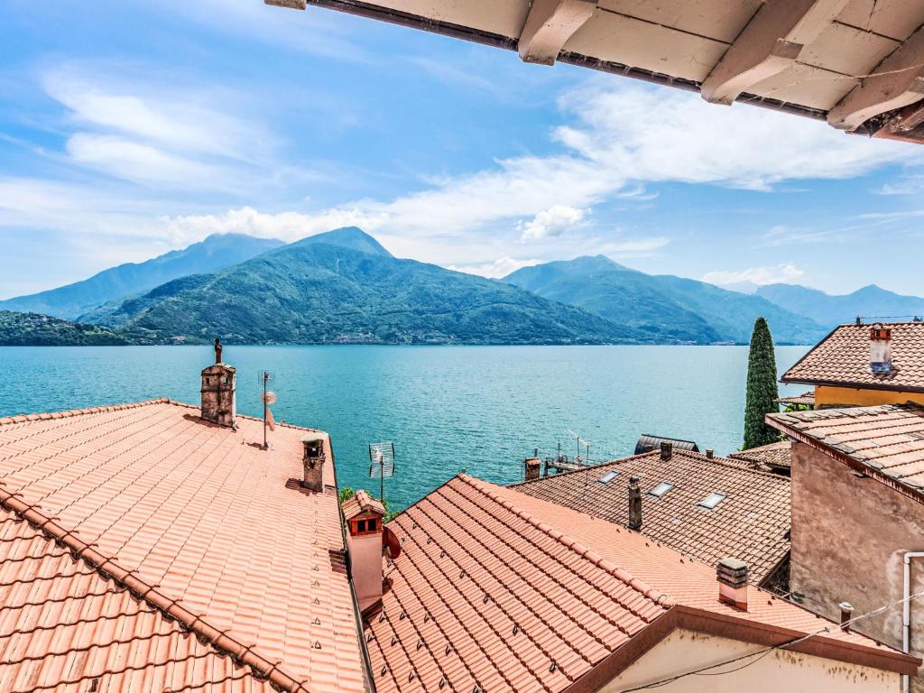 a view of the lake from the roofs of buildings at Apartment Laghina by Interhome in Musso