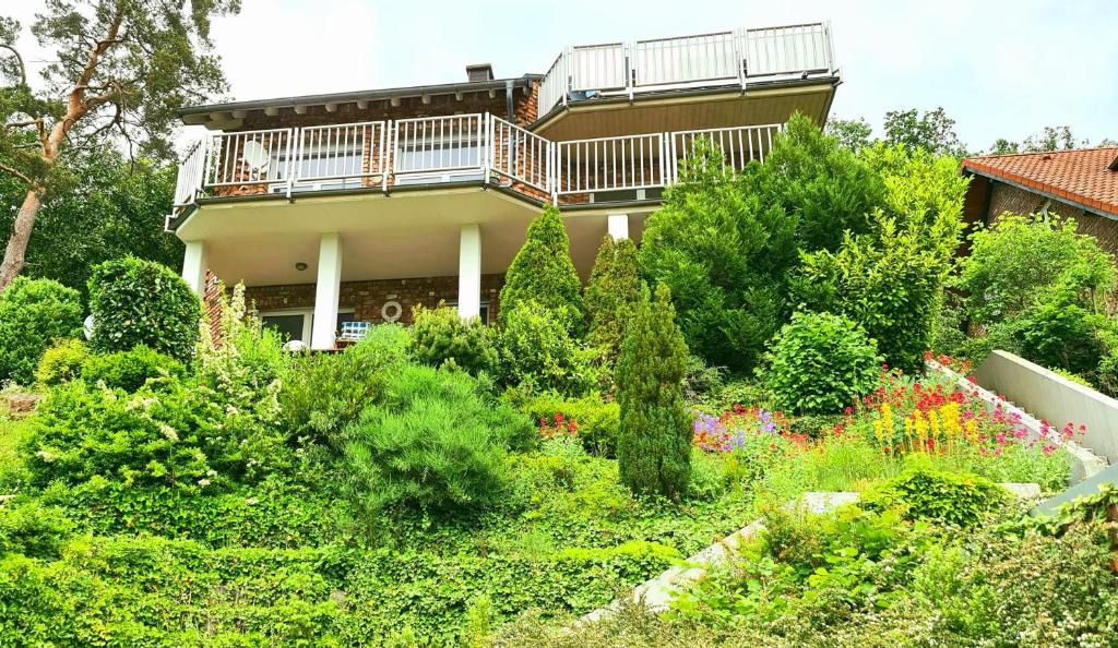 a house with a garden in front of it at Eifelglück in Heimbach