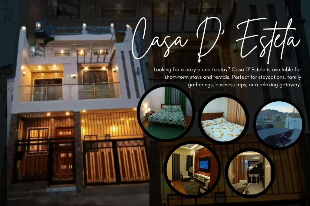a poster of a house with two mirrors at Casa Estela in Binangonan