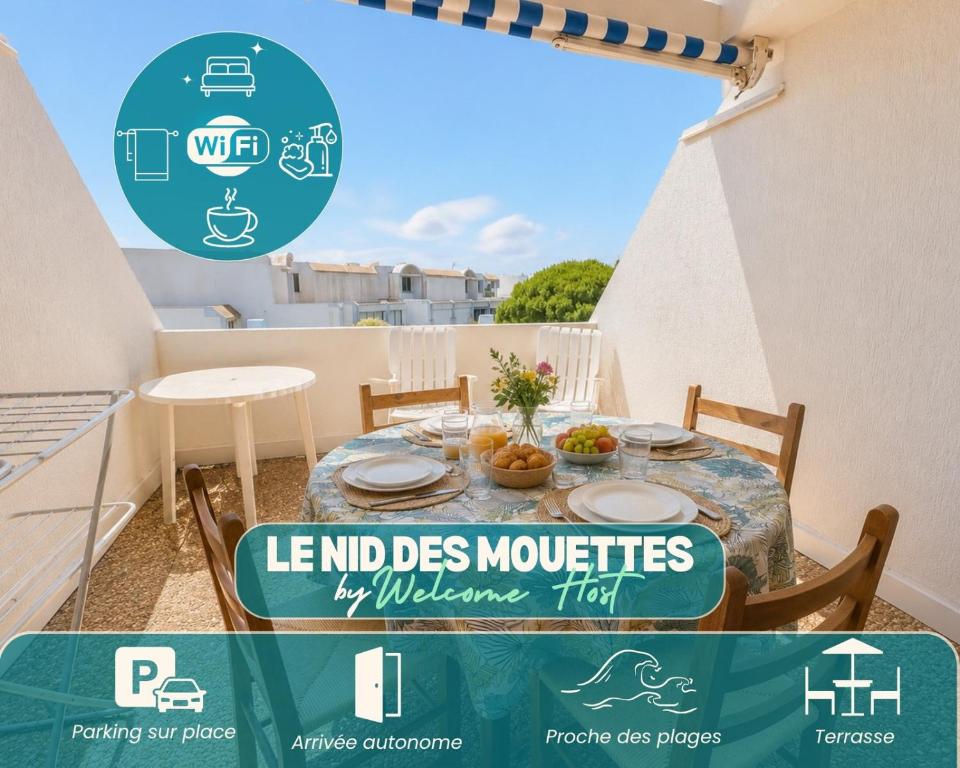 Le Nid des Mouettes, 4 personnes, Piscine commune