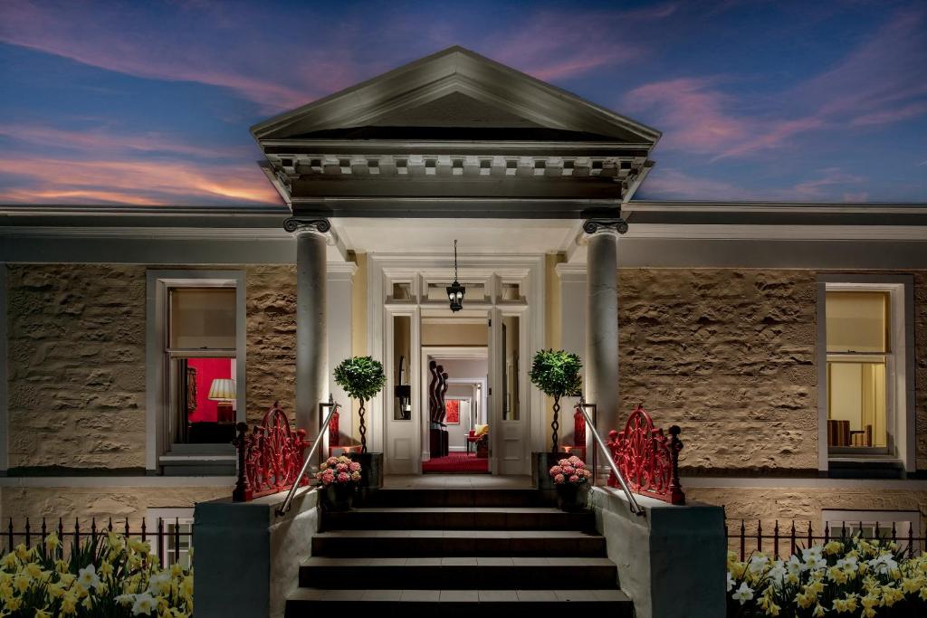 a rendering of the front entrance to a house at Rocpool Reserve Hotel in Inverness