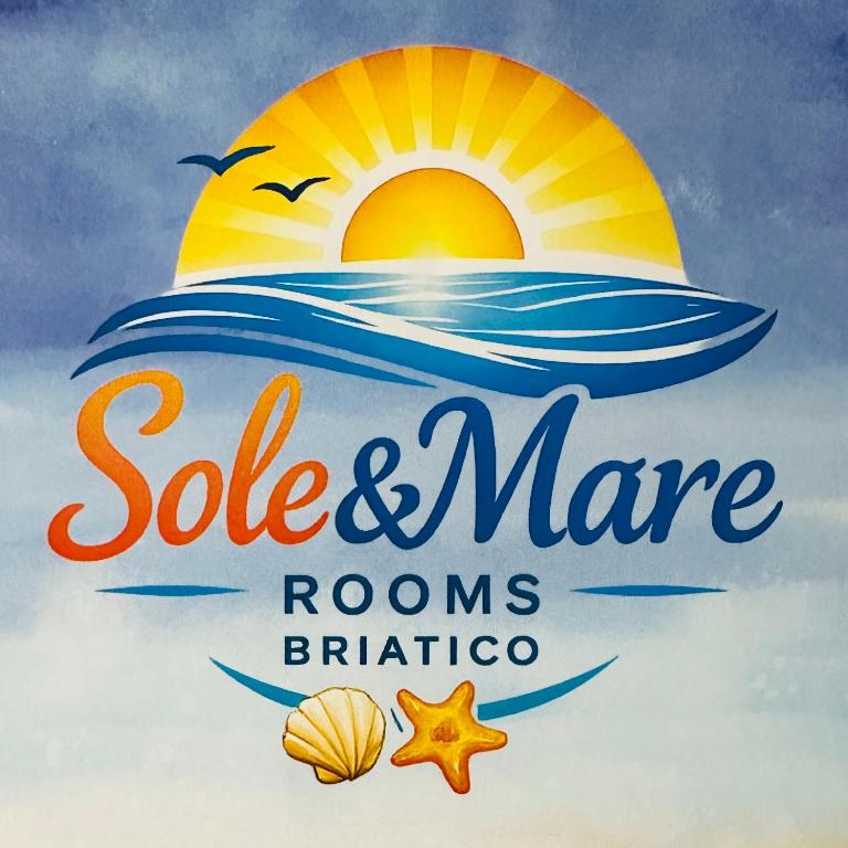 a sign for a sale and marine rooms branson logo at Sole & Mare Rooms Briatico in Briatico