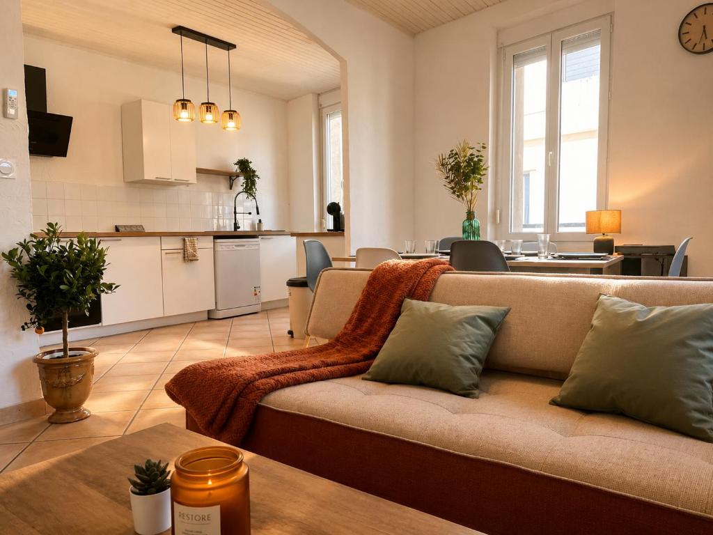 Grand appartement T4 climatisé et lumineux