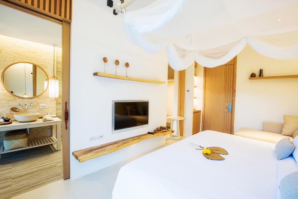 TV a/nebo společenská místnost v ubytování The Series Resort Khaoyai