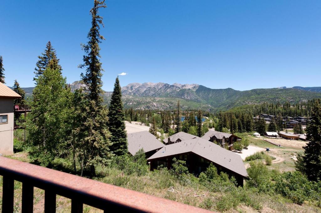 a view of a mountain from a balcony at East Rim - Unit C12 in Durango