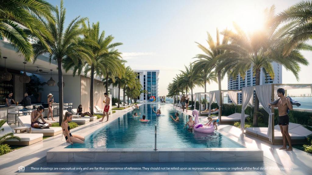 Baseinas apgyvendinimo įstaigoje Vida Hotel & Residences arba netoliese