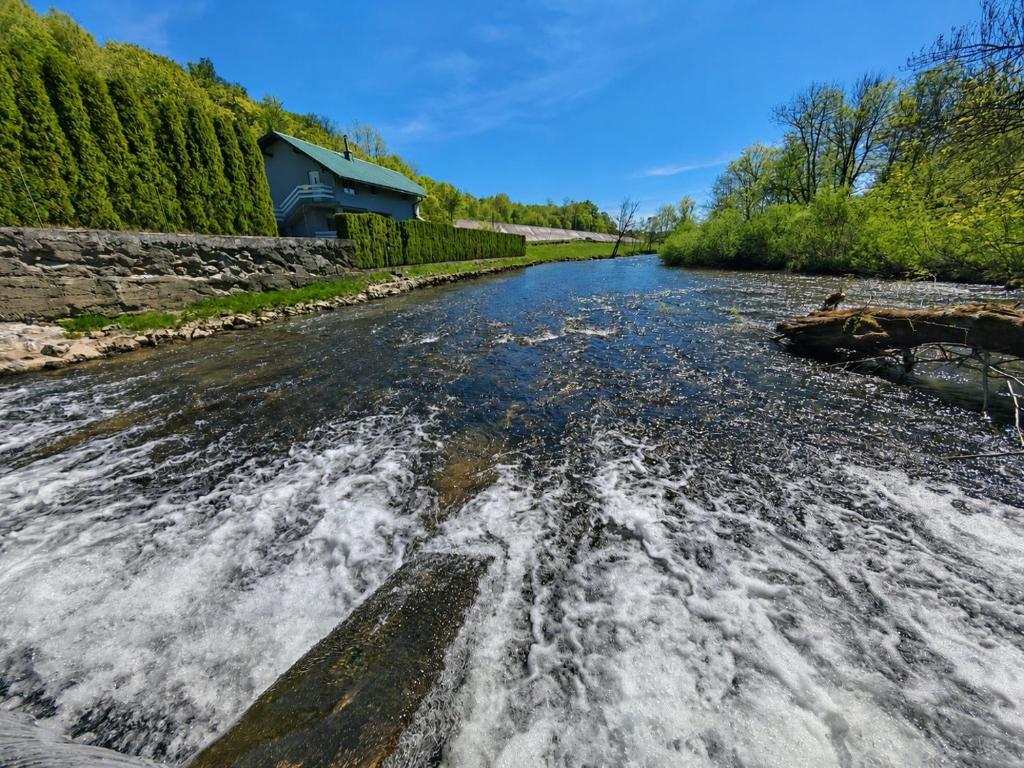 a river with water in the middle at Art Room & Apartment in Ogulin