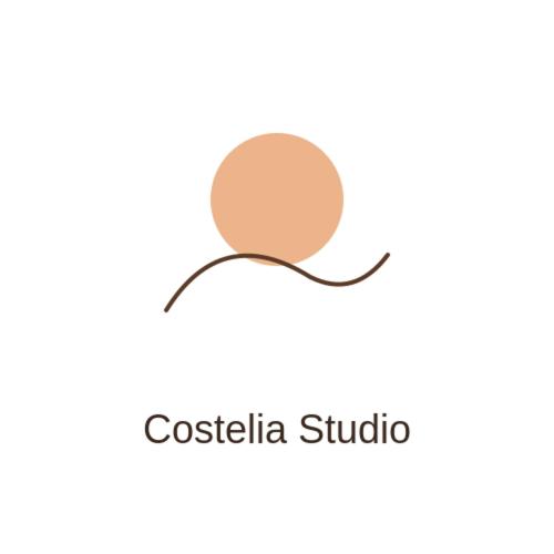 a logo for a cosmetics studio at Costelia Studio in Ialysos