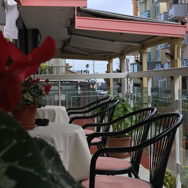 Balkón nebo terasa v ubytování Hotel Zurigo