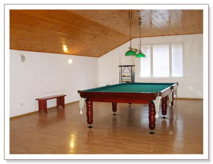 Biliár nebo kulečník v ubytování Hotel Alfa