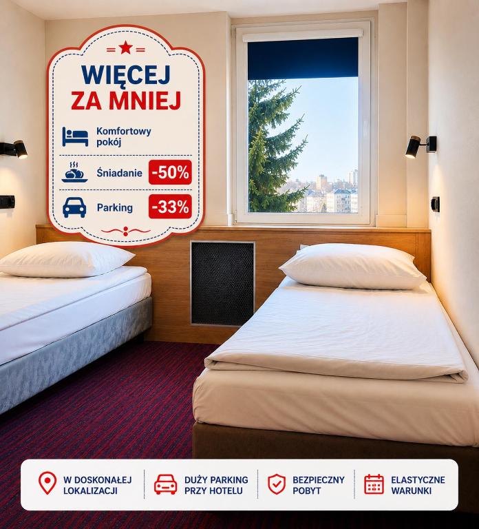 Voodi või voodid majutusasutuse Hotel ROK toas