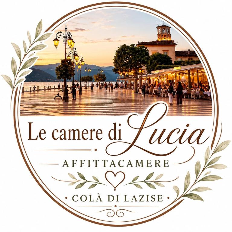 a logo for a tourism agency in a town in colombia at Le Camere DI Lucia Affittacamere in Colà di Lazise