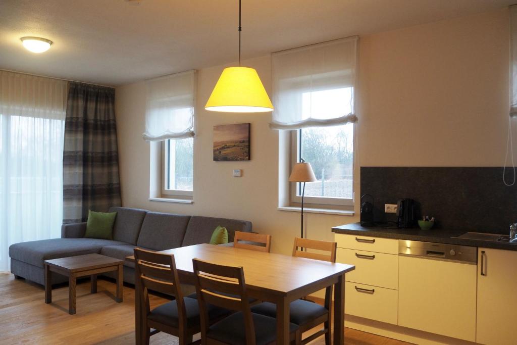 Kuchyň nebo kuchyňský kout v ubytování Mattone Aparthotel