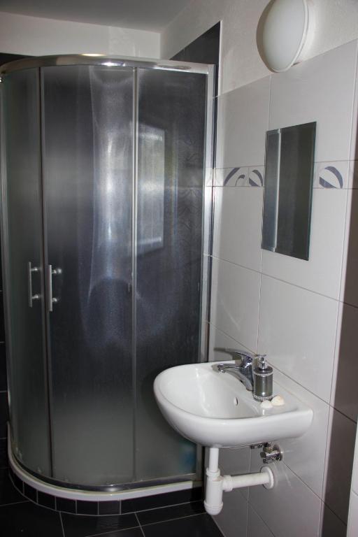 Koupelna v ubytování Vila Pavlínka apartmány Losiny