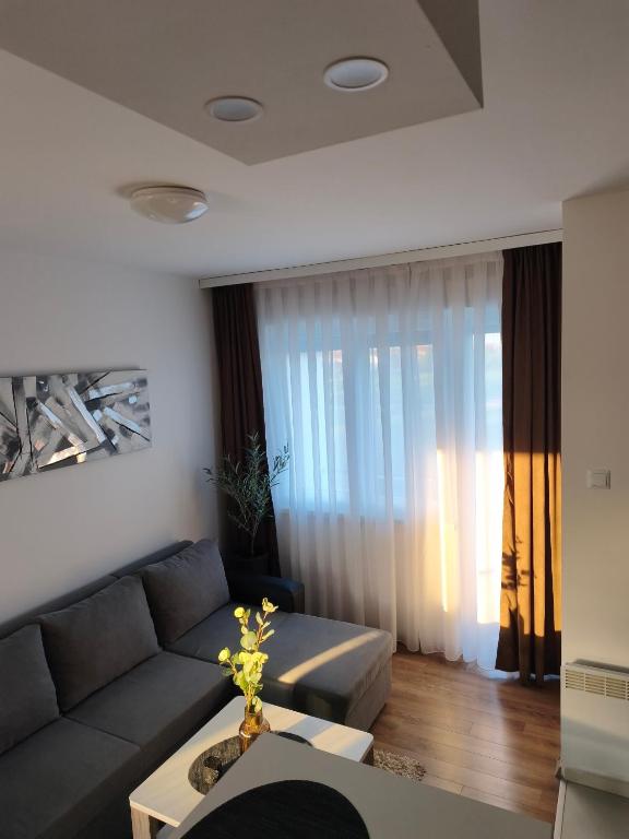 a living room with a couch and a table at Apartman Škribulja in Županja