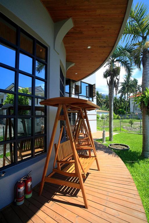 Balkón nebo terasa v ubytování Sung-Ding Guesthouse