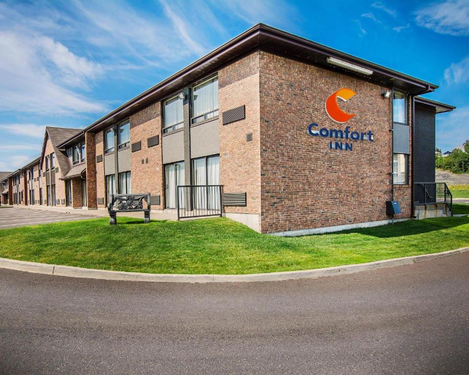 a building with a sign that reads comfort inn at Comfort Inn in Edmundston