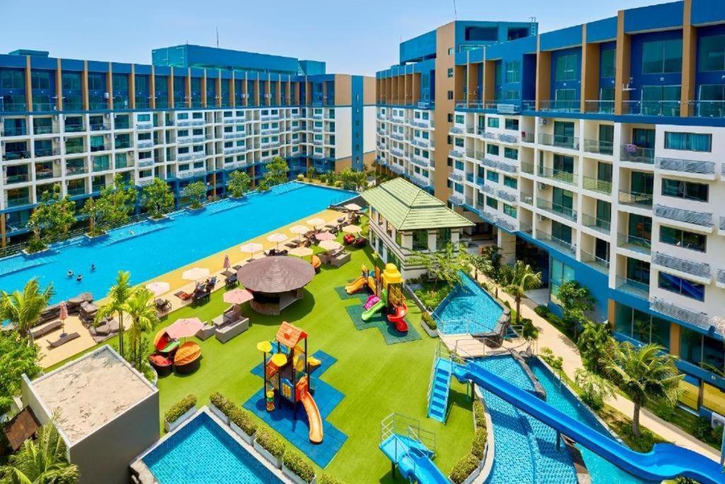 an aerial view of the pool at the resort at Pattaya Laguna Beach Resort 2 in Nong Prue
