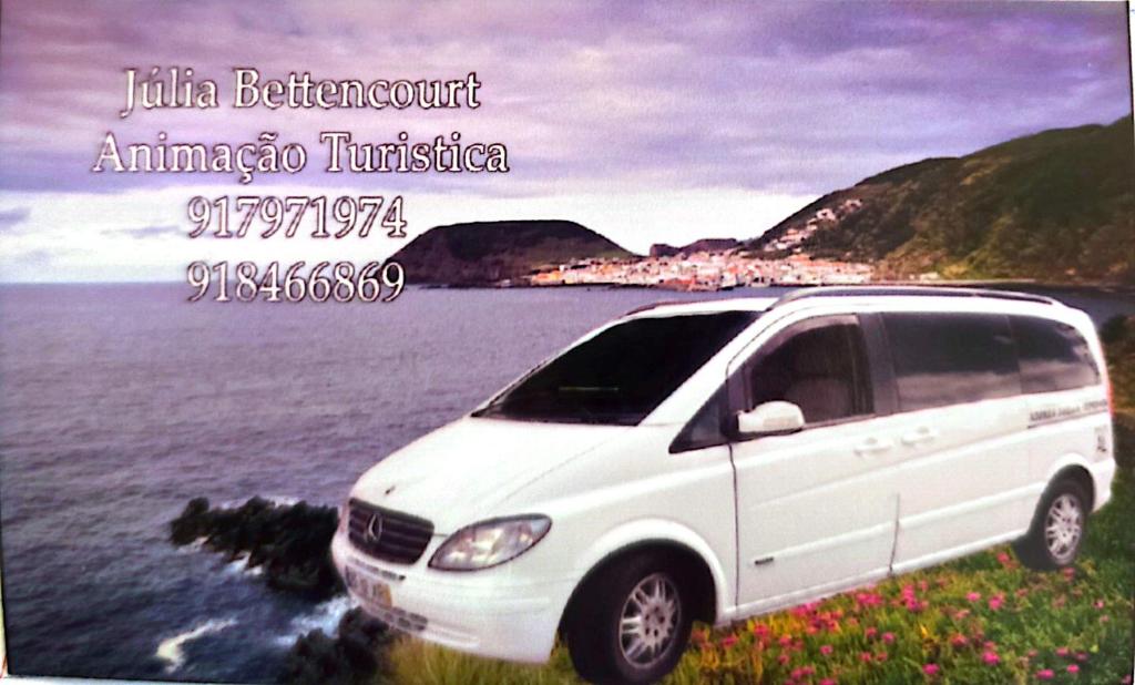 a white van parked next to a body of water at AzoresDream in Velas