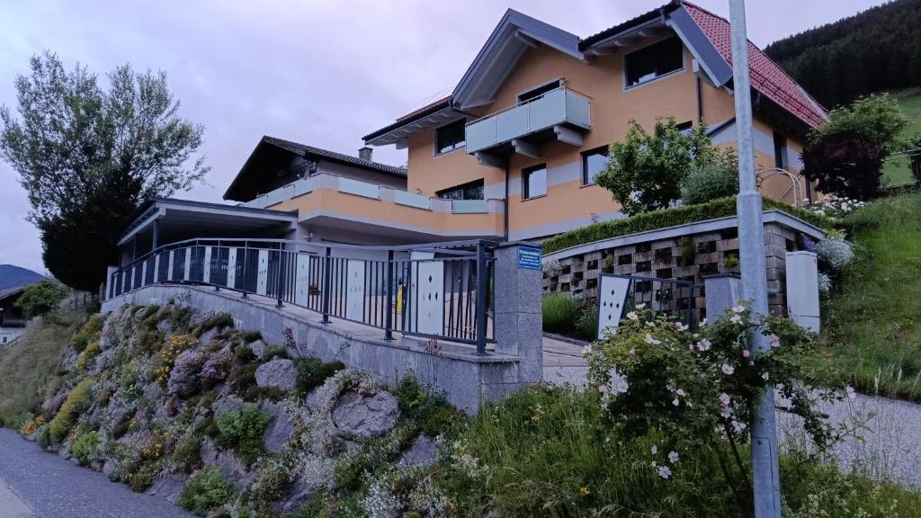 a house on the side of a hill at Gästehaus Michael in Navis