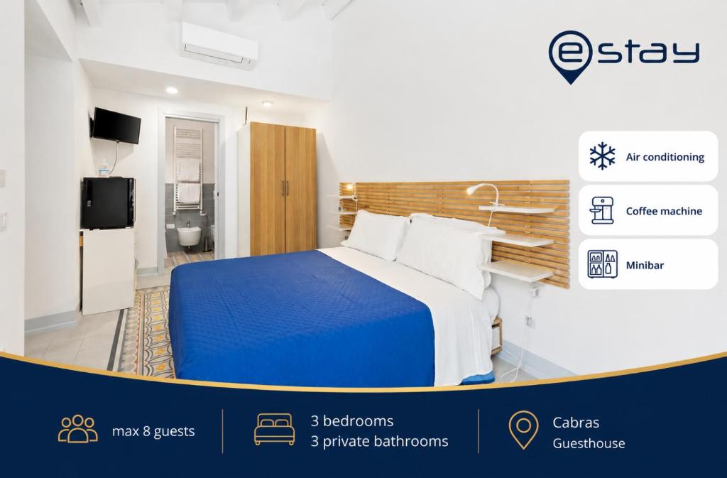 a display of a bedroom with a bed in a room at Estay - Rosa dei Venti - Elegant Suites in Càbras