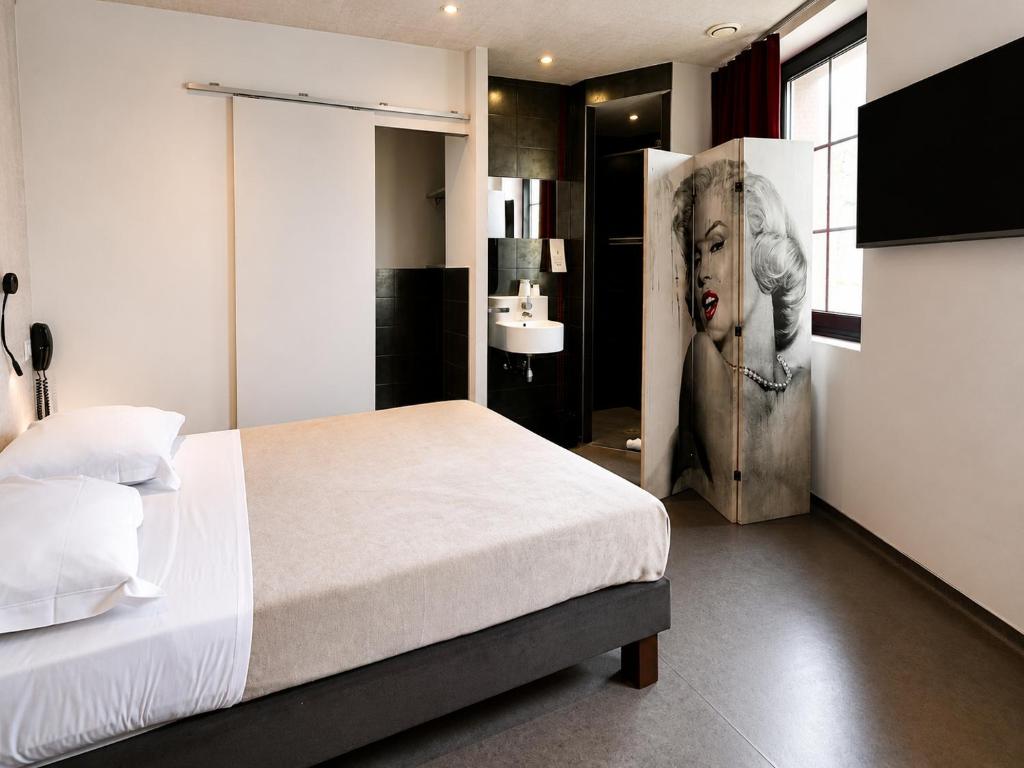 Krevet ili kreveti u jedinici u okviru objekta 7Art Hotel