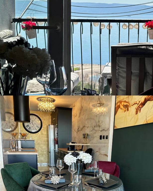 LaLaura high quality apartment Znjan 400 m high-end furniture Magic Sea View free parking