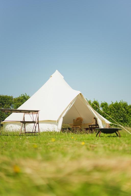 a large tent in a field of grass at Devon Belltents - Salcombe in Soar