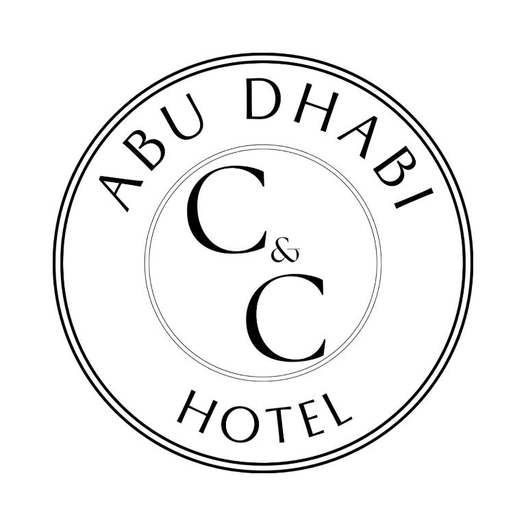 a black and white logo for a hotel at Abu Dhabi CC Hotel in Limbe
