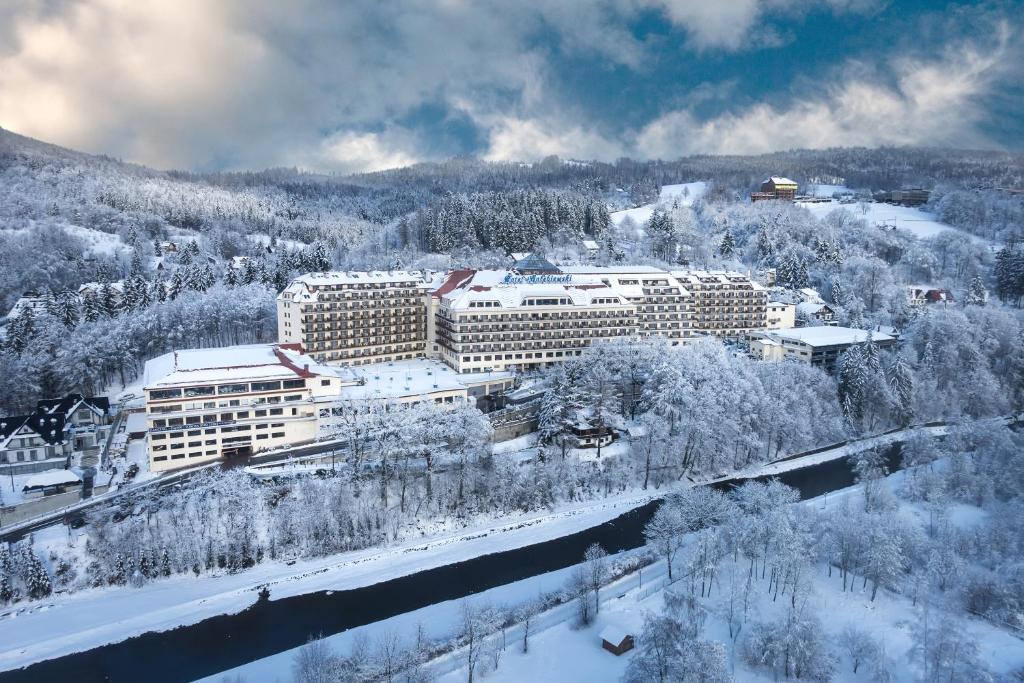 Hotel Gołębiewski Wisła durante l'inverno