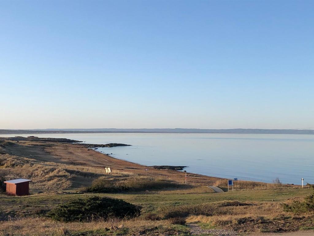 a view of a large body of water at Compact living Laxvik in a cottage in Halmstad