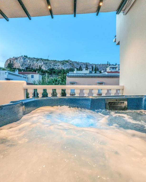 Penthouse with hot tub