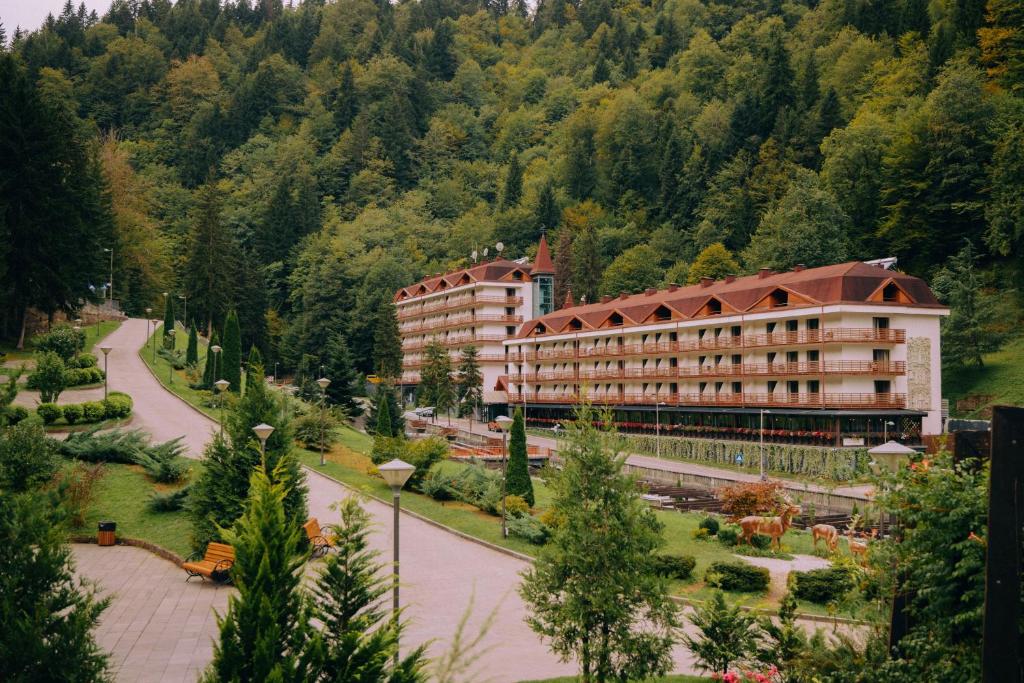 a hotel in the middle of a mountain at Sairme South in Sairme