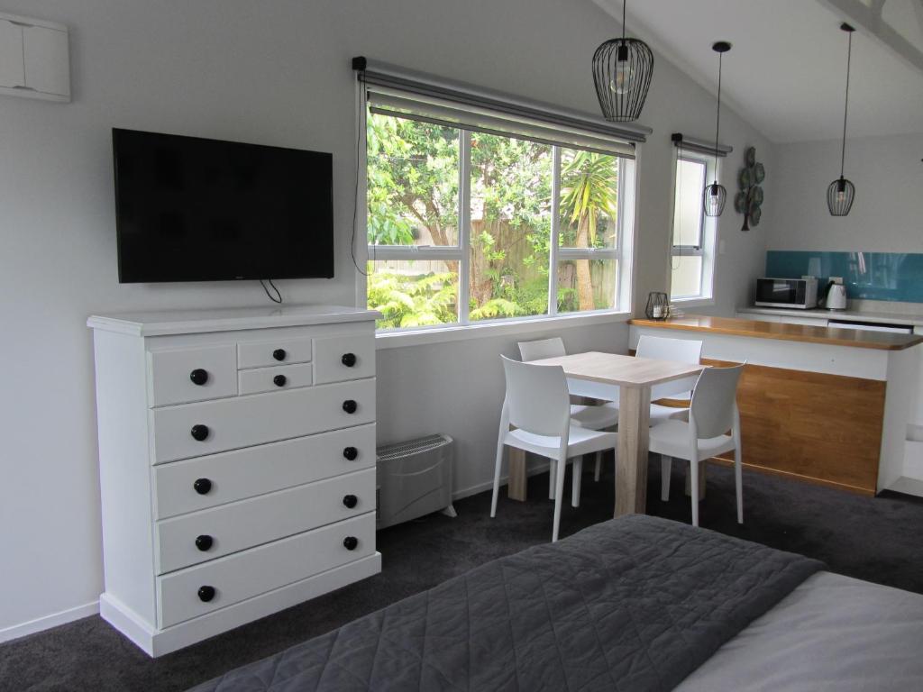 Kuchyň nebo kuchyňský kout v ubytování Welbourn Accommodation