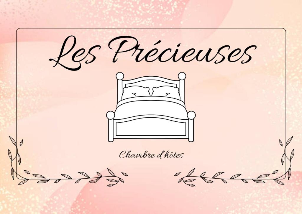 a drawing of a bed with the words hes preferences at Les Précieuses in Réaumur