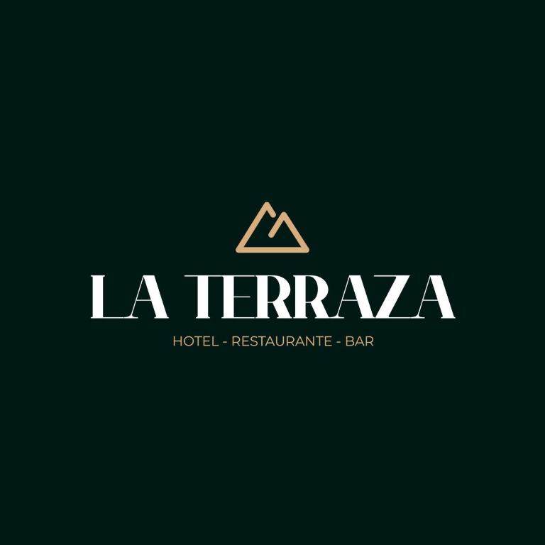 a logo for a hotel restaurant bar at Hostal La Terraza Mirador in Jardin