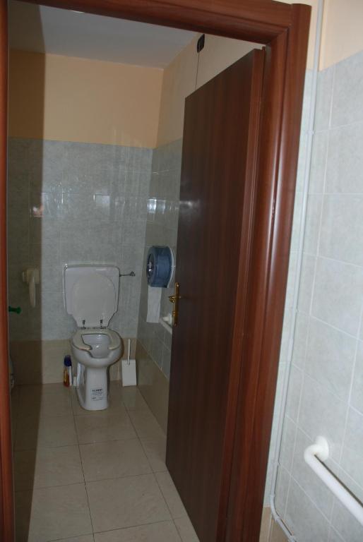 Koupelna v ubytování Hotel Major