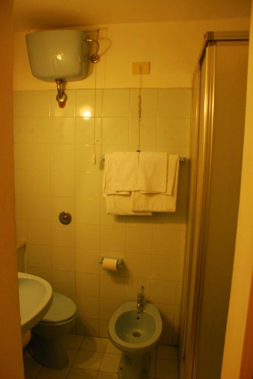 Koupelna v ubytování Hotel Major