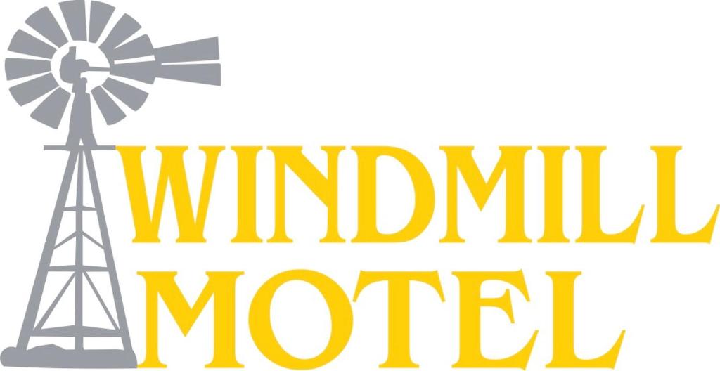 a windmill motel logo with a windmill and the words windmill motel at Corrigin Windmill Motel in Corrigin