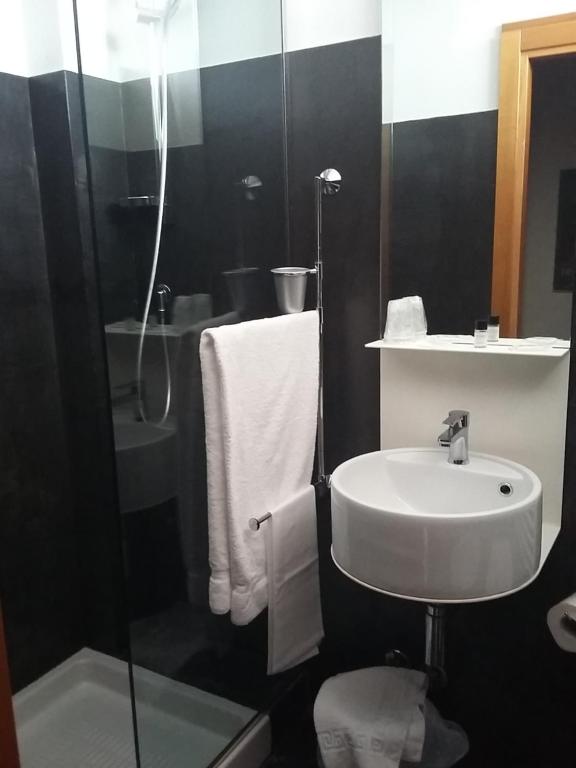 Koupelna v ubytování Hotel Clarici