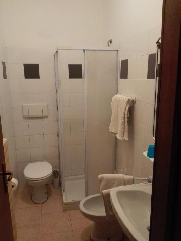 Koupelna v ubytování Albergo Ristorante Lavedo