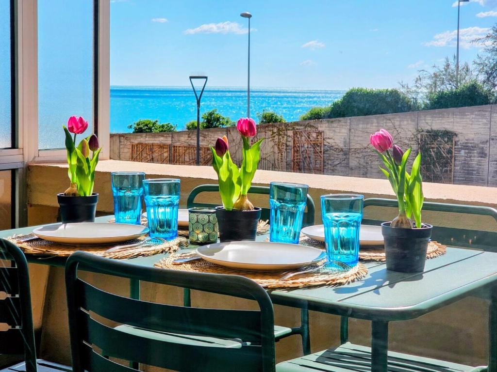 LE MARTY 7 Vue Mer Centre Terrasse Garage Piscine Climatisation