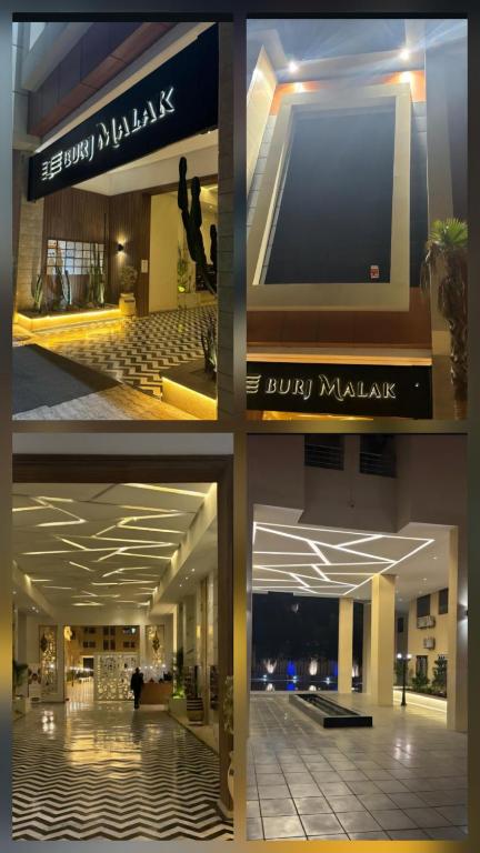 a collage of four pictures of a building at Appartement Moderne de Standing près de route de casa in Marrakesh