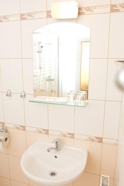 Koupelna v ubytování Hotel Clavis
